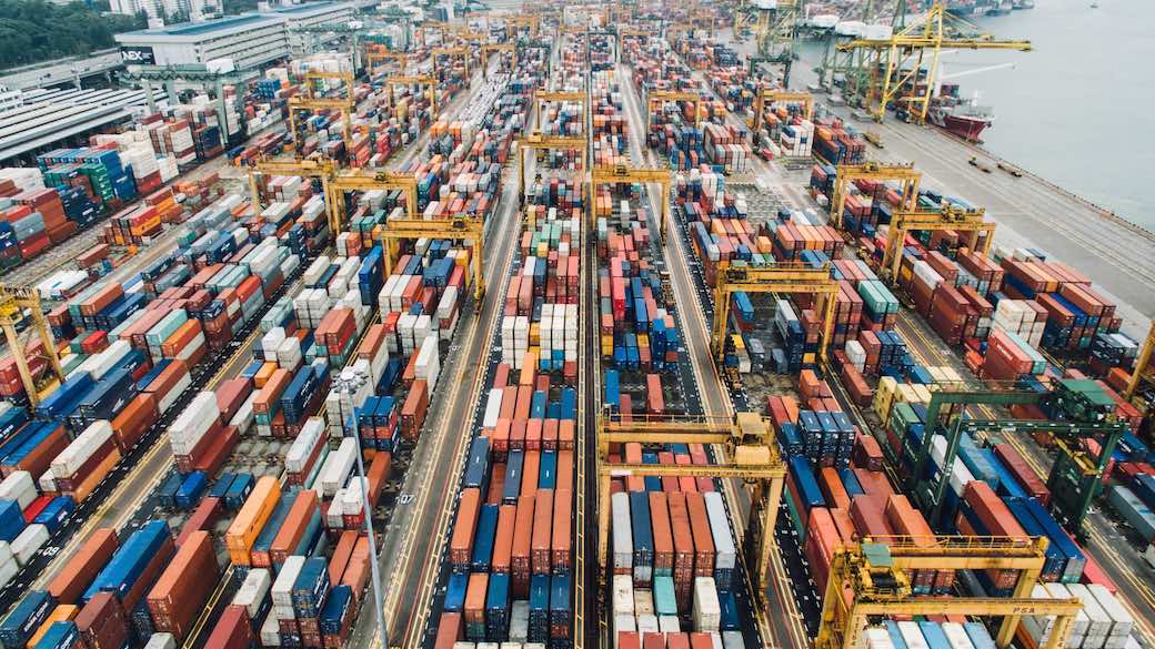 Container, Außenhandel